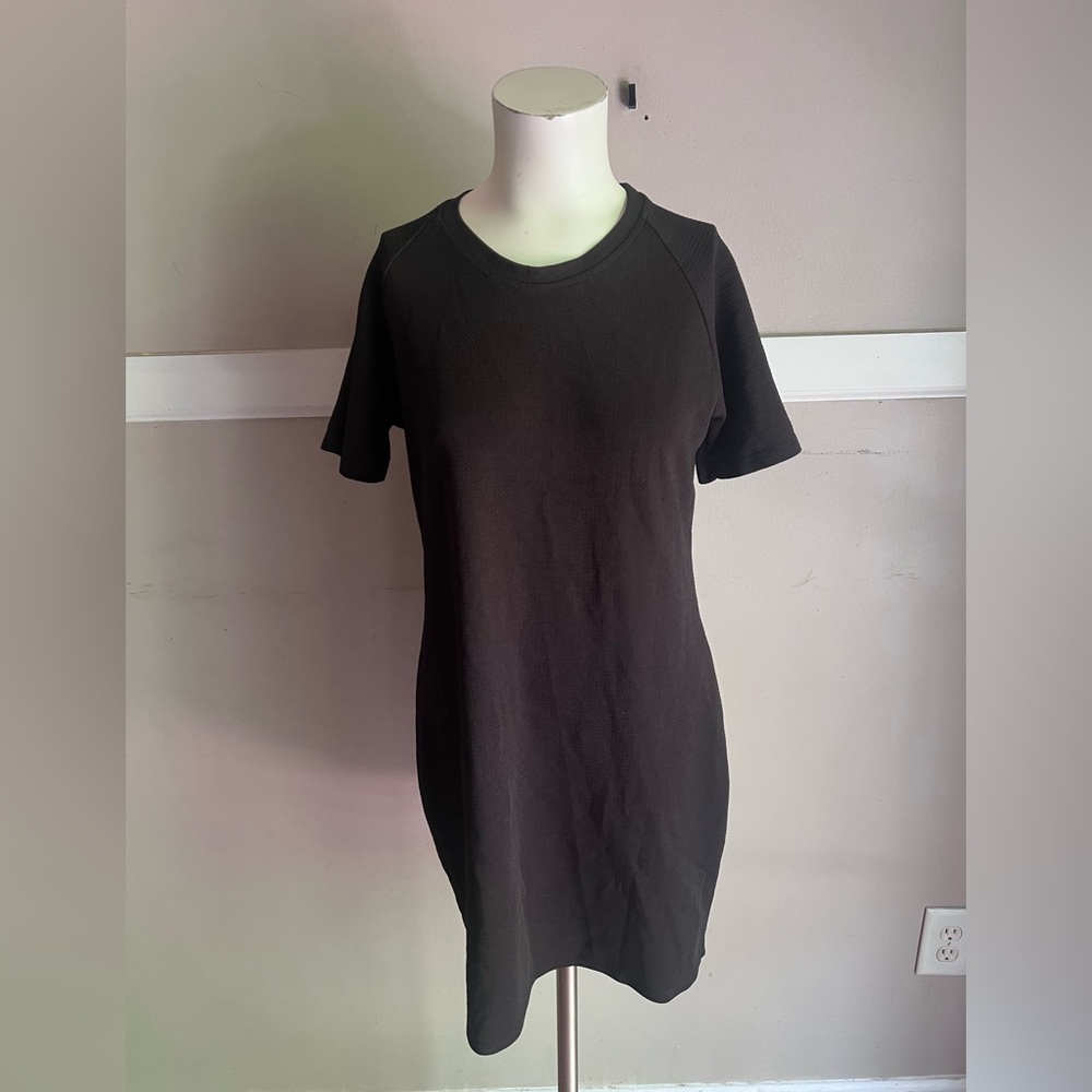 jonathan martin Black Knit Tee Dress